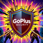 复古漫画风格封面展示GoPlus Security标志作为中心盾牌，保护Web3免受网络威胁