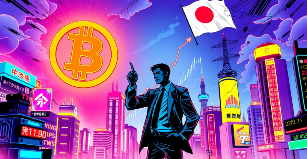 Metaplanet扩大比特币持仓：696枚BTC价值6700万美元的复古漫画风格封面