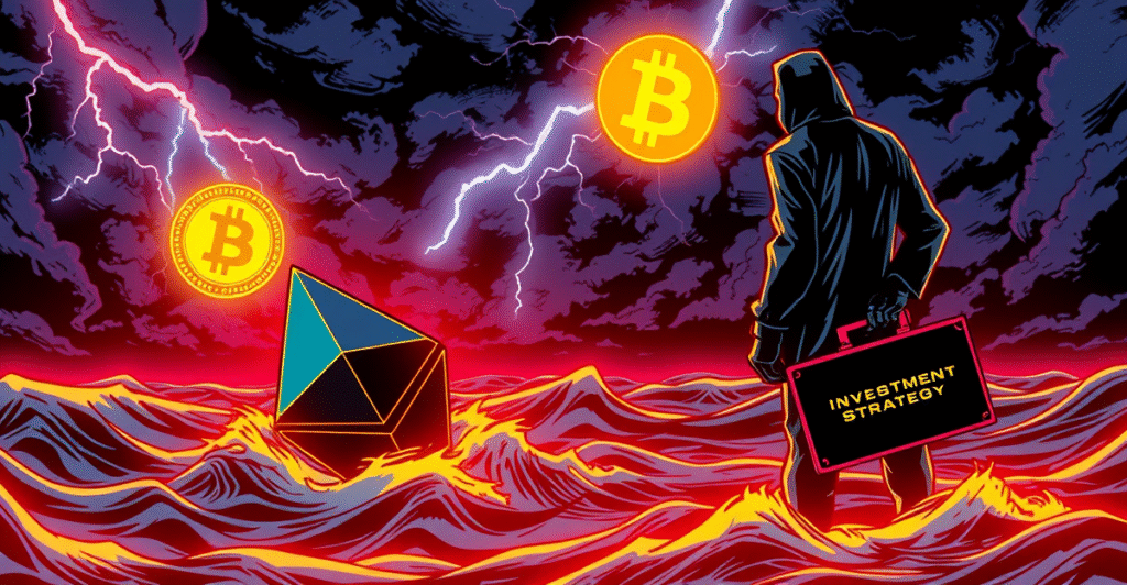 复古漫画风格封面展示以太坊价格下跌,Two Prime转向比特币投资