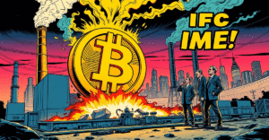 复古漫画风格封面展示巴基斯坦比特币挖矿计划与IMF的担忧