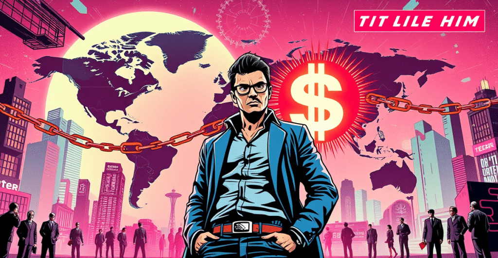 Tether CEO Paolo Ardoino站在全球地图前，象征Tether保护全球4亿用户免受MiCA合规风险