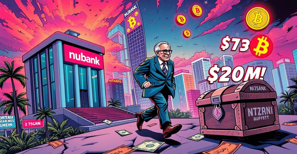 沃伦·巴菲特从Nubank投资中退出,背景是拉丁美洲城市和加密货币符号